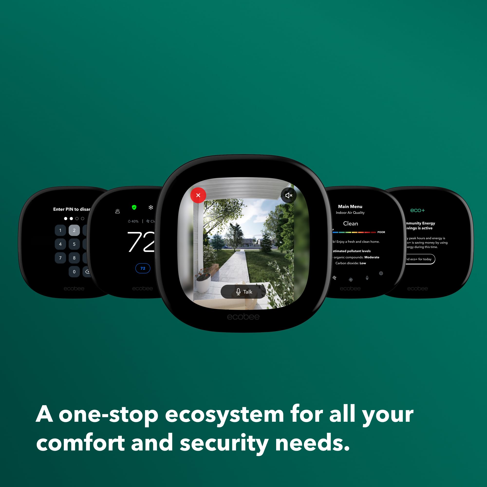 ecobee Air Quality Monitor highlights pollutants and tips to improve indoor air.