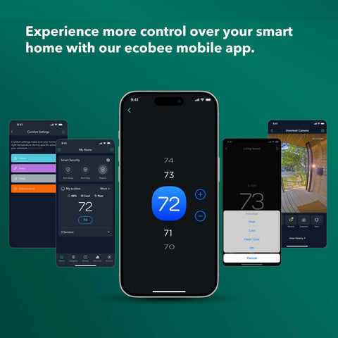 ecobee Occupancy Radar detects presence for efficient climate control.