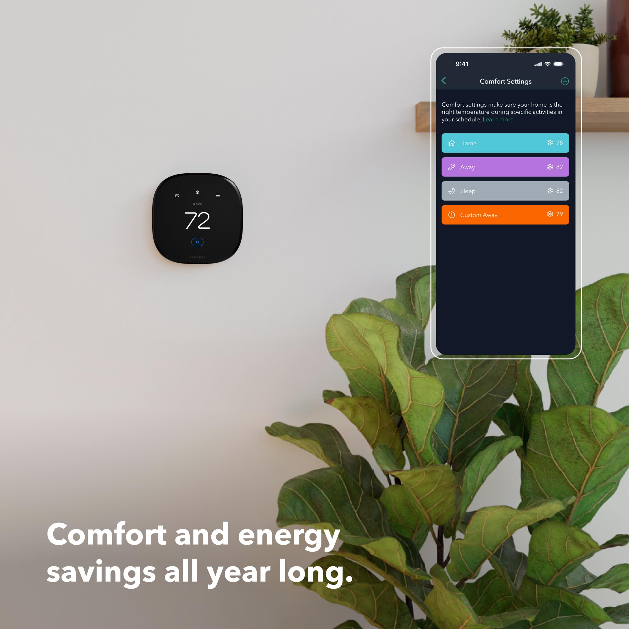 ecobee Smart Thermostat Enhanced installation kit included for easy setup