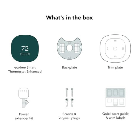 ecobee Smart Thermostat Enhanced close-up of the touchscreen control panel