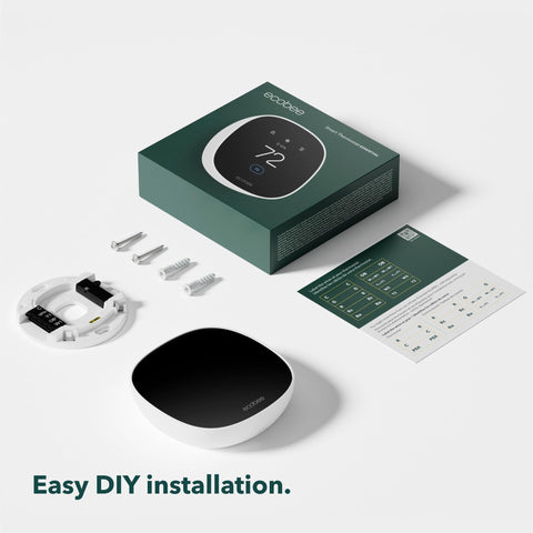 ecobee smartsensor 2-pack placed in a room for temperature and motion monitoring