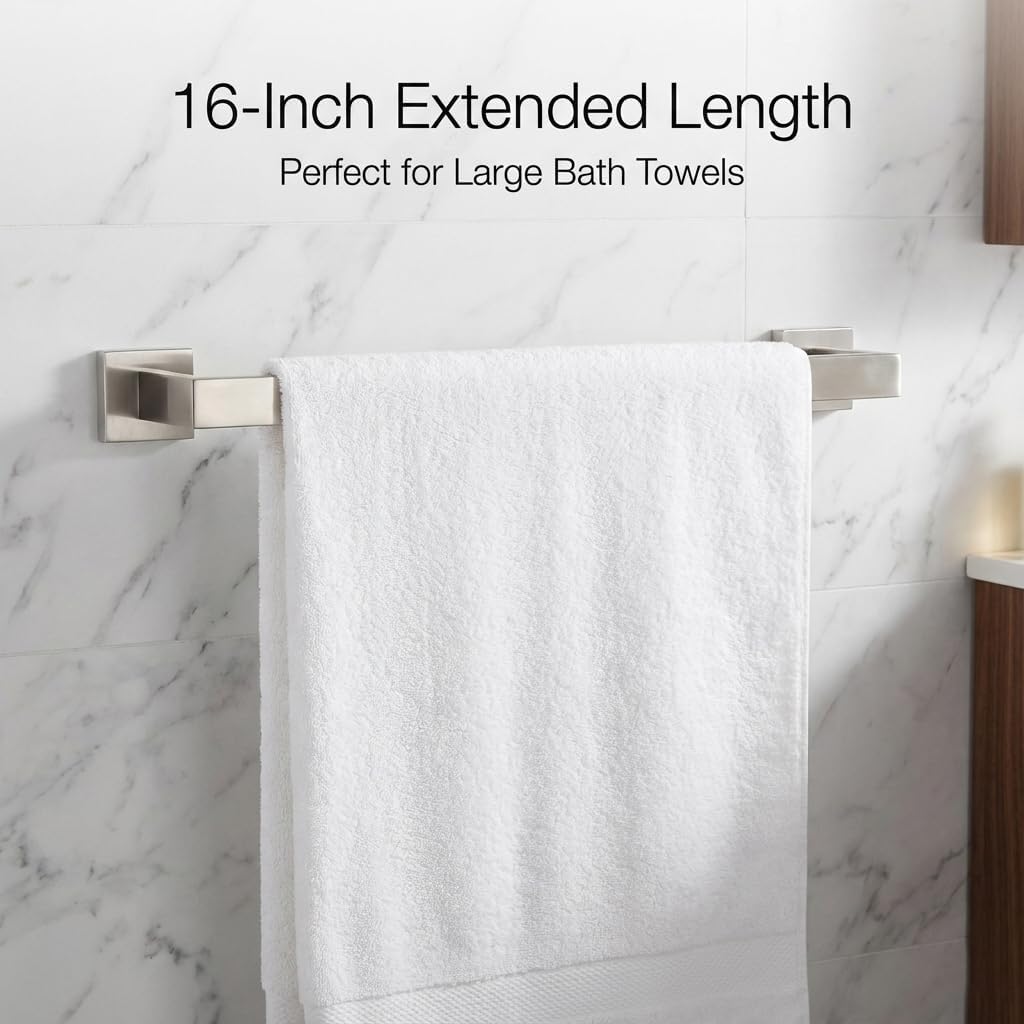 EcoClasp brushed nickel robe hooks in modern finish
