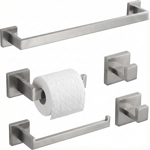 EcoClasp brushed nickel towel bar 16-inch on wall, durable and stylish