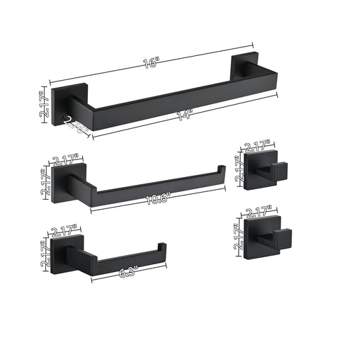 Durable SUS304 stainless steel from ECOClasp in matte black.