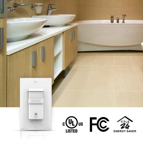 ECOELER 3-Way Occupancy Motion Sensor Switch — Neutral Wire Required ...