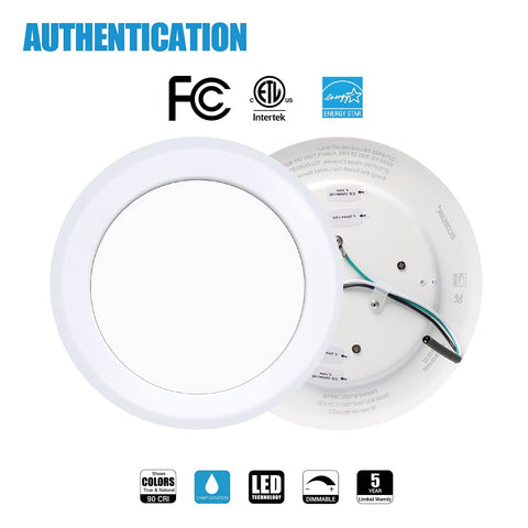ECOELER disc light installed in a kitchen ceiling for daylight-like illumination