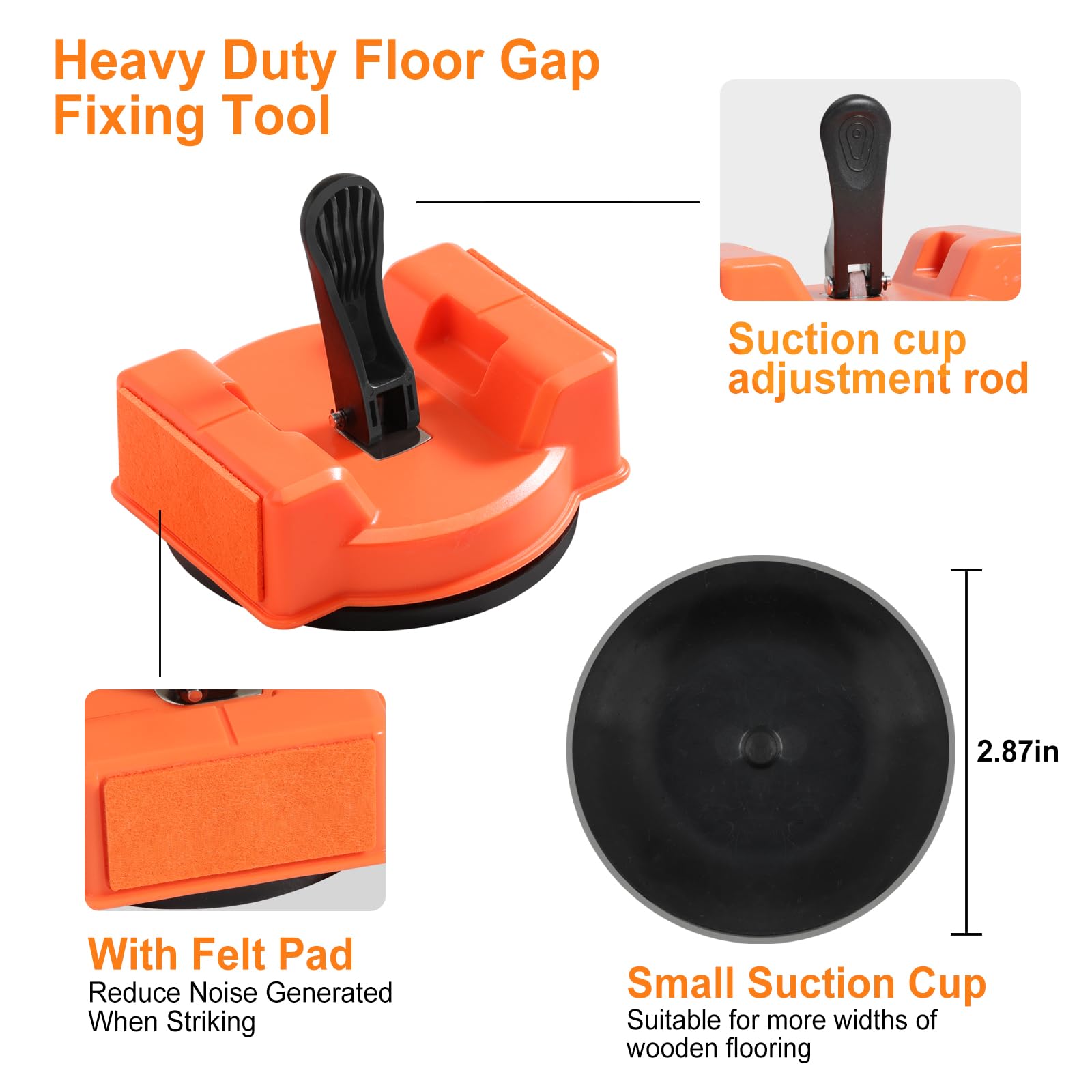 ECOGREDA floor gap repair tool in use on wood floor shows seamless result potential.
