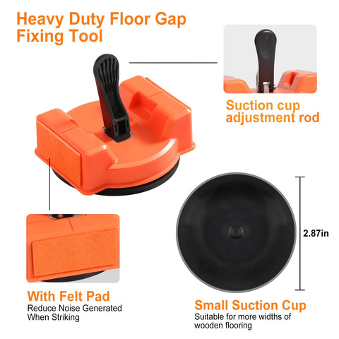 ECOGREDA floor gap repair tool in use on wood floor shows seamless result potential.