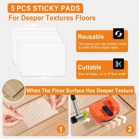 ECOGREDA suction cup floor-gap fixer attachment for quick, mess-free floor seam repairs.