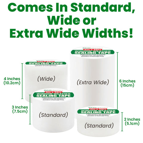 ECOHomes easy-apply window tape for quick, secure installations.