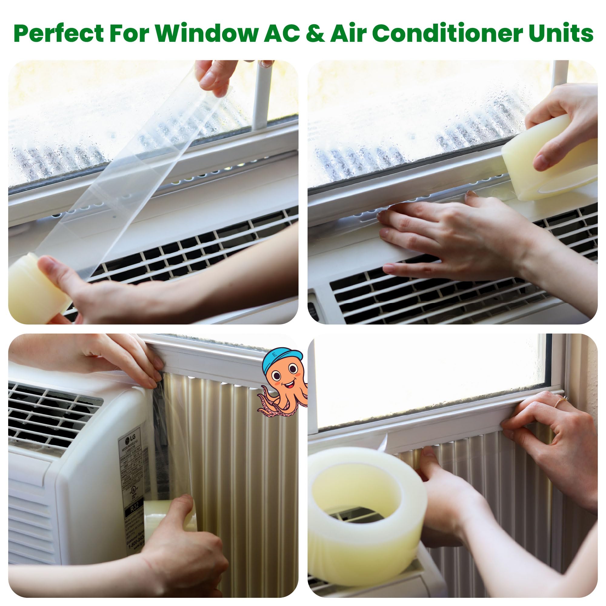 ECOHomes weather strip tape blocks drafts on exterior window frames.