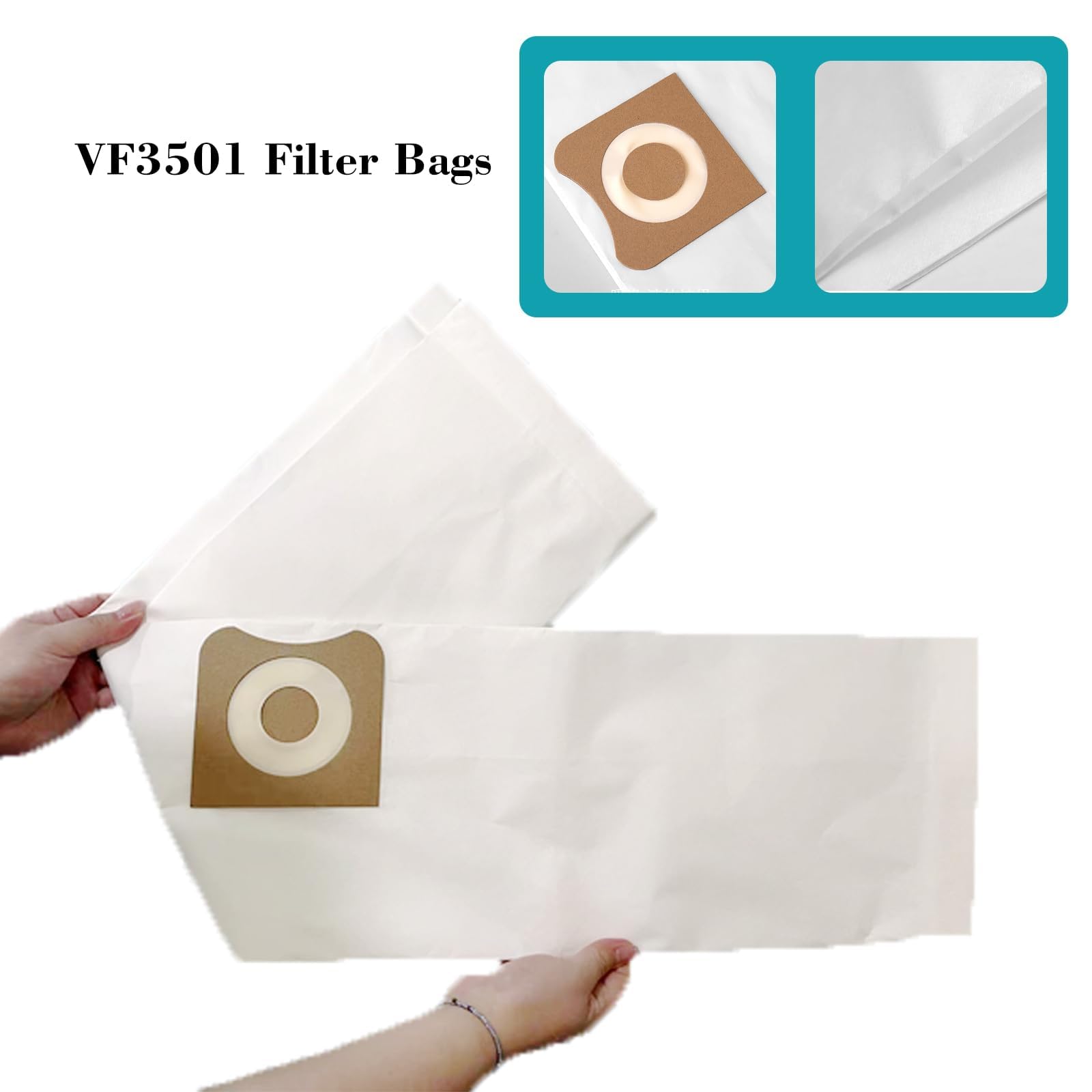Bundle contents include two VF3500 filters three VF3501 bags and one cleaning brush