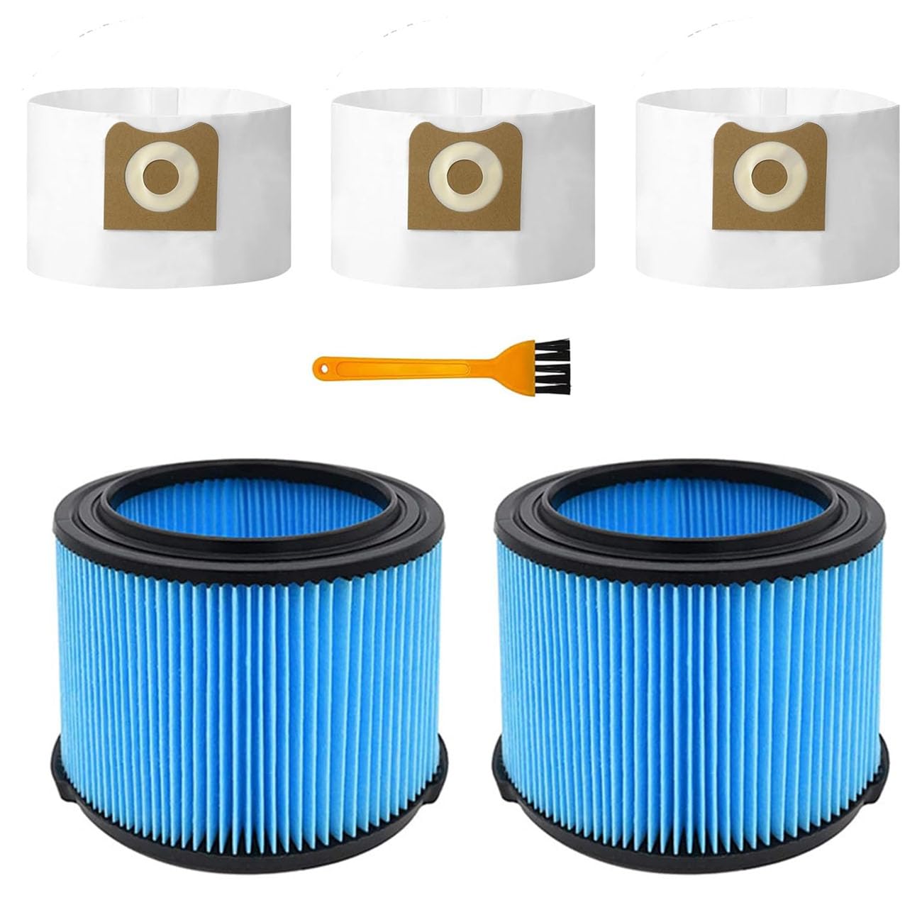 ECOMAID VF3500 filter pack for Ridgid vacuums captures fine dust efficiently