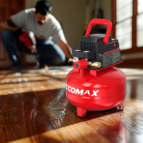 ECOMAX air compressor 3gal inflation-needle kit for tires and toys