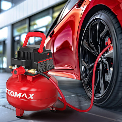 ECOMAX air compressor 3gal male quick connector sealing tape for secure fittings