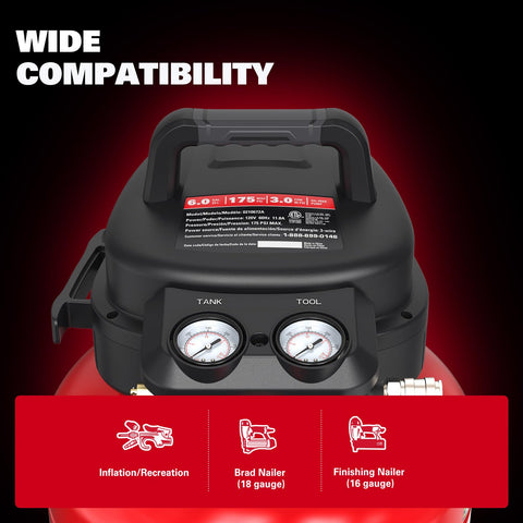 ECOMAX 6-gallon front view with handle for quick transport