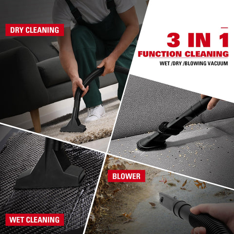ECOMAX mini vacuum with blower function for shifting debris