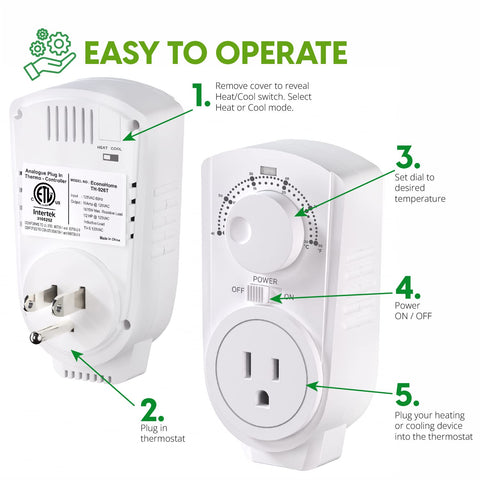 EconoHome thermostat in use demonstrates heating and cooling flexibility for various spaces