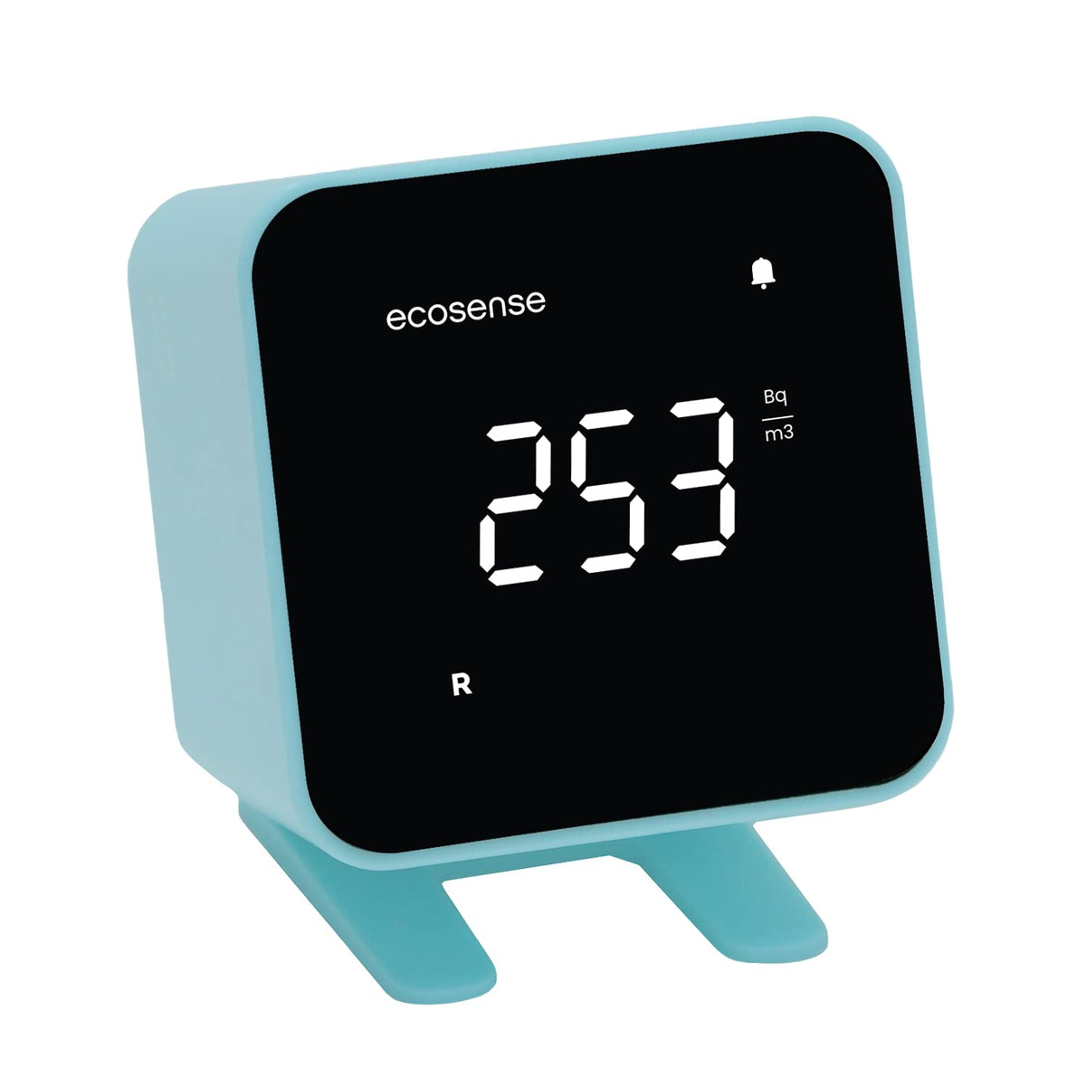 Ecosense EB100 EcoBlu LED display shows real-time radon readings