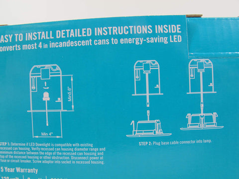 EcoSmart 9W LED delivering 600 lumens for daylight ambiance