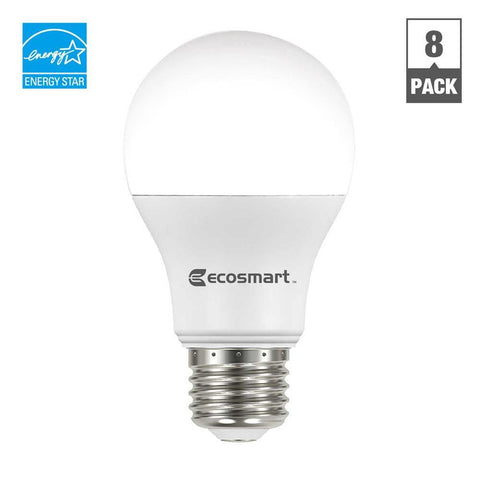 EcoSmart A19 bulb suitable for indoor use, non-dimmable, enhancing everyday rooms