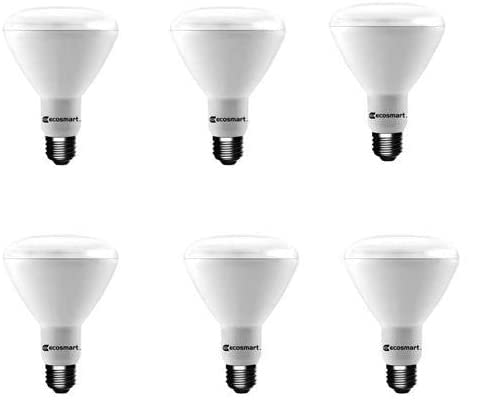 EcoSmart BR30 daylight dimmable bulb dimming action for mood control.