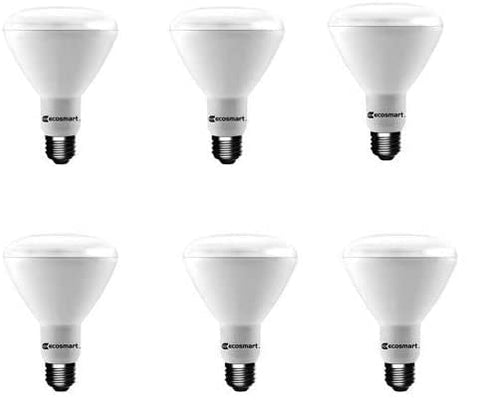 EcoSmart BR30 daylight dimmable bulb dimming action for mood control.