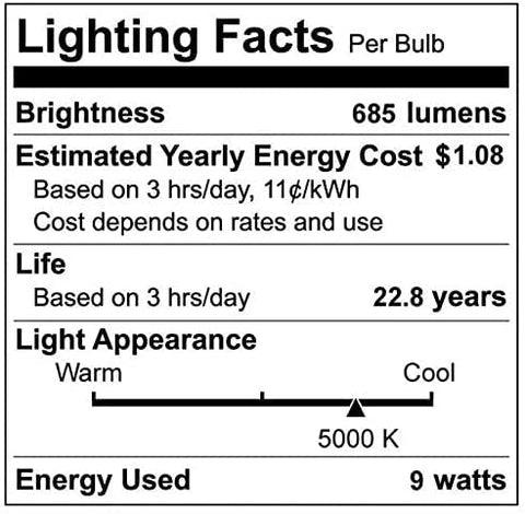 EcoSmart daylight BR30 bulb on a covered outdoor porch.