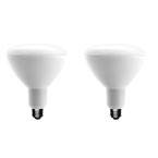EcoSmart BR40 LED soft white dimmed shows smooth brightness control in use.