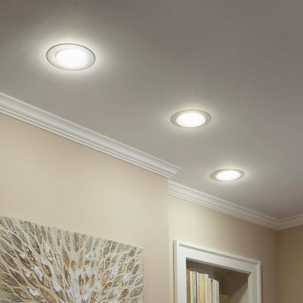 EcoSmart BR40 LED soft white packaging highlights a 2-pack offer.