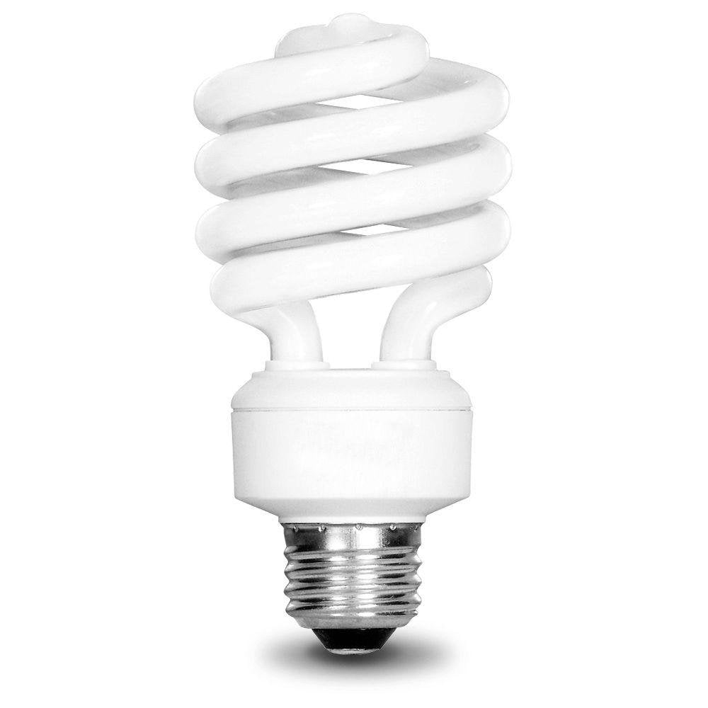 EcoSmart daylight spiral CFL 4-pack provides bright 5000K light for living spaces