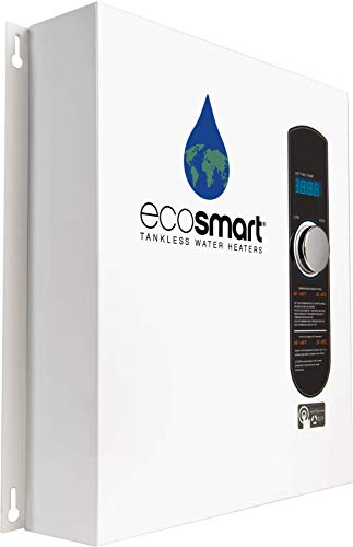 EcoSmart ECO 27 in-use scenario near a large tub.