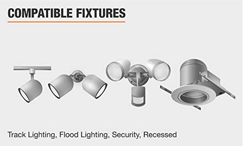 EcoSmart bulbs in a floor lamp demonstrating daylight brightness