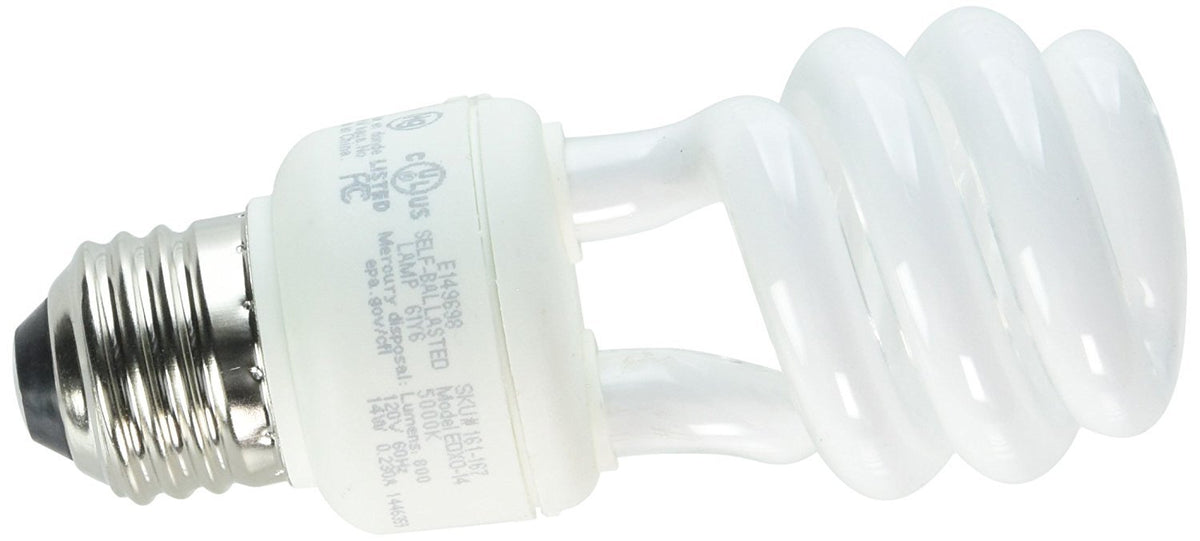 EcoSmart Spiral CFL Light Bulb Daylight, energy-efficient lighting for bright daytime tasks.