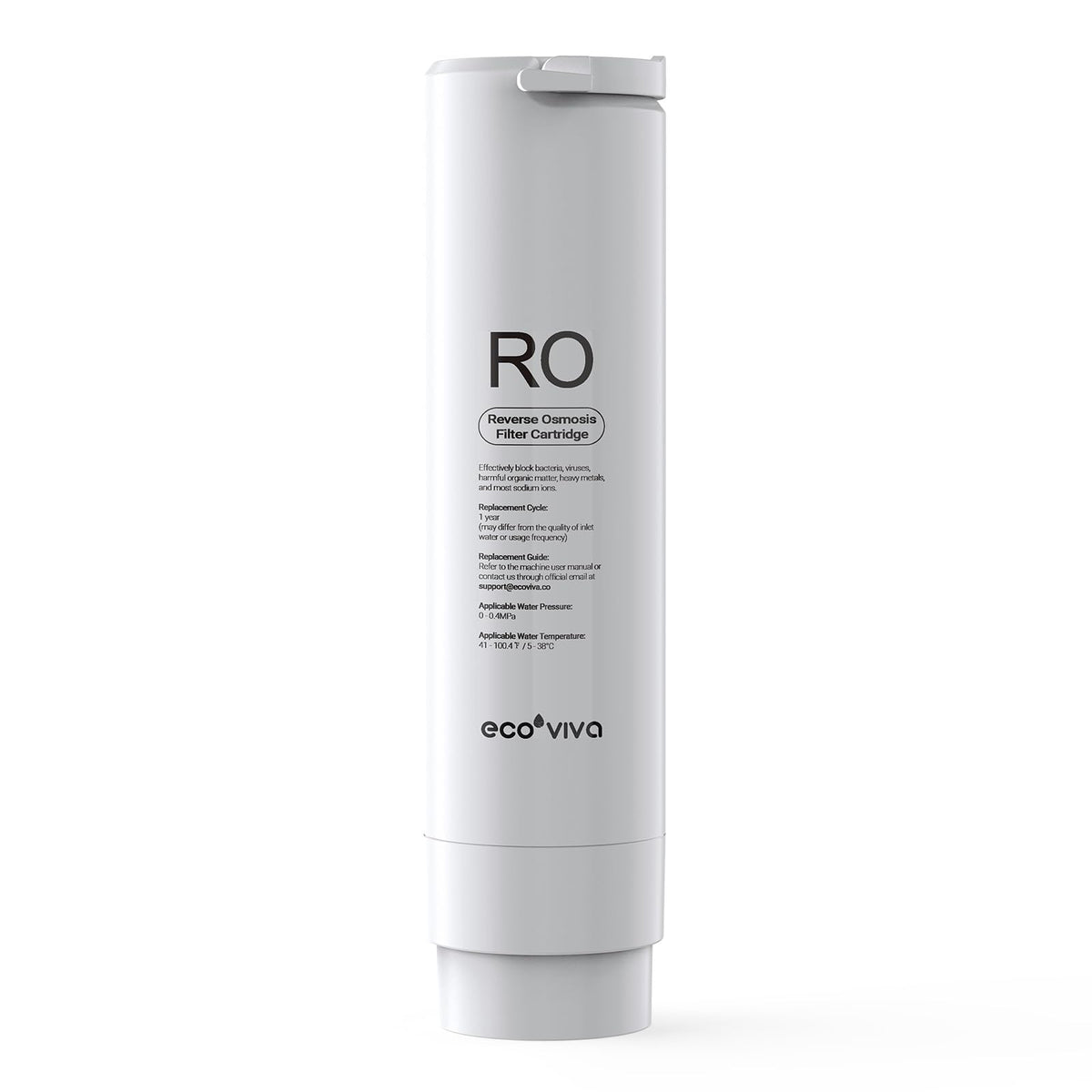 Ecoviva replacement RO filter cartridge for WP-RO-200G ensures purified-tasting water at home.