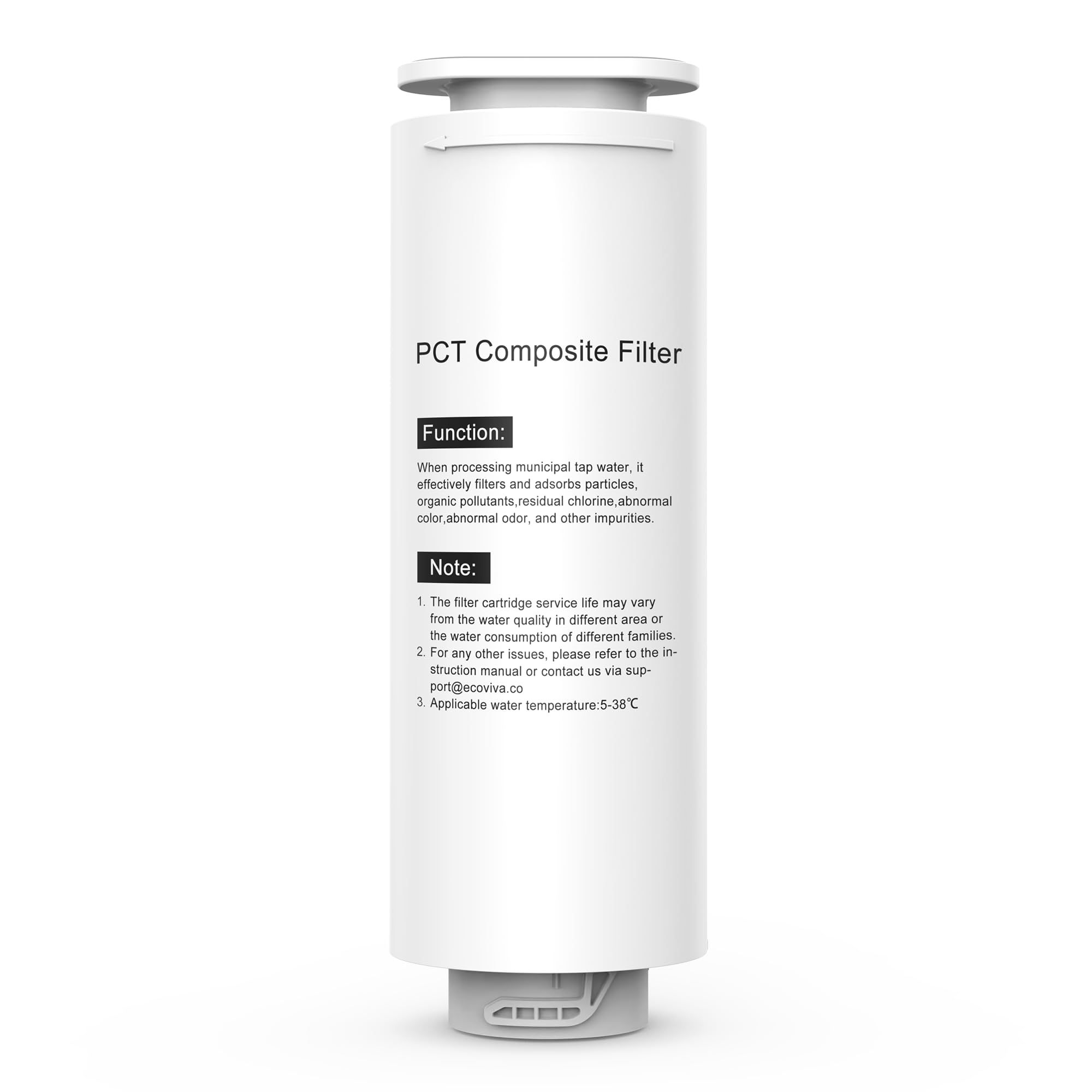 Ecoviva RO600 replacement PCT filter cartridge for efficient home water filtration
