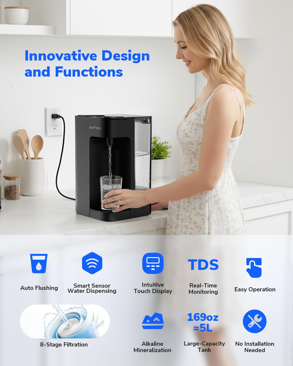 ecoviva water alkaline mineralization enhances flavor while preserving essential minerals.