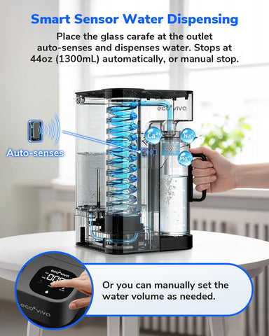 ecoviva water smart display helps monitor filter life at a glance.