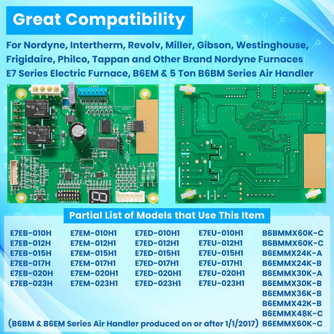 E-cowlboy 1006801R rear view control board for Nordyne furnaces.
