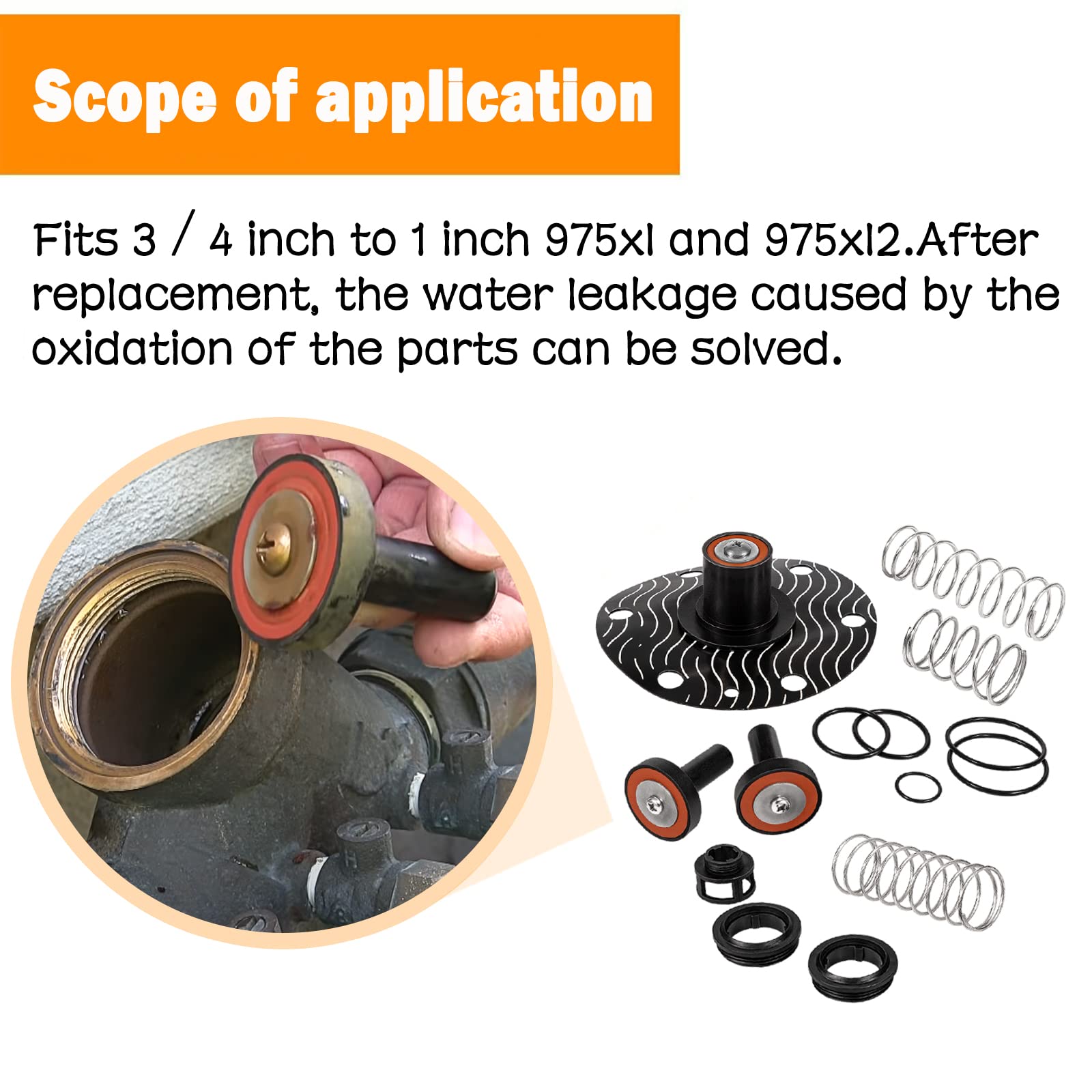 E-cowlboy 975XL repair kit bolts and o-rings in tidy arrangement for durable assembly