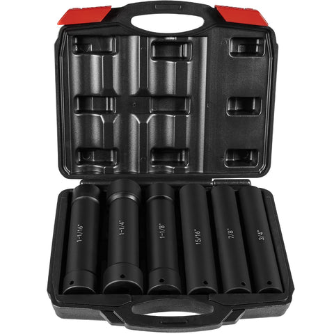 Sturdy case keeps sockets organized on site.