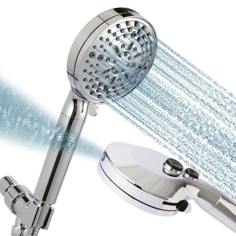 ECXHYDG filtered handheld shower head with 60-inch hose for flexible use