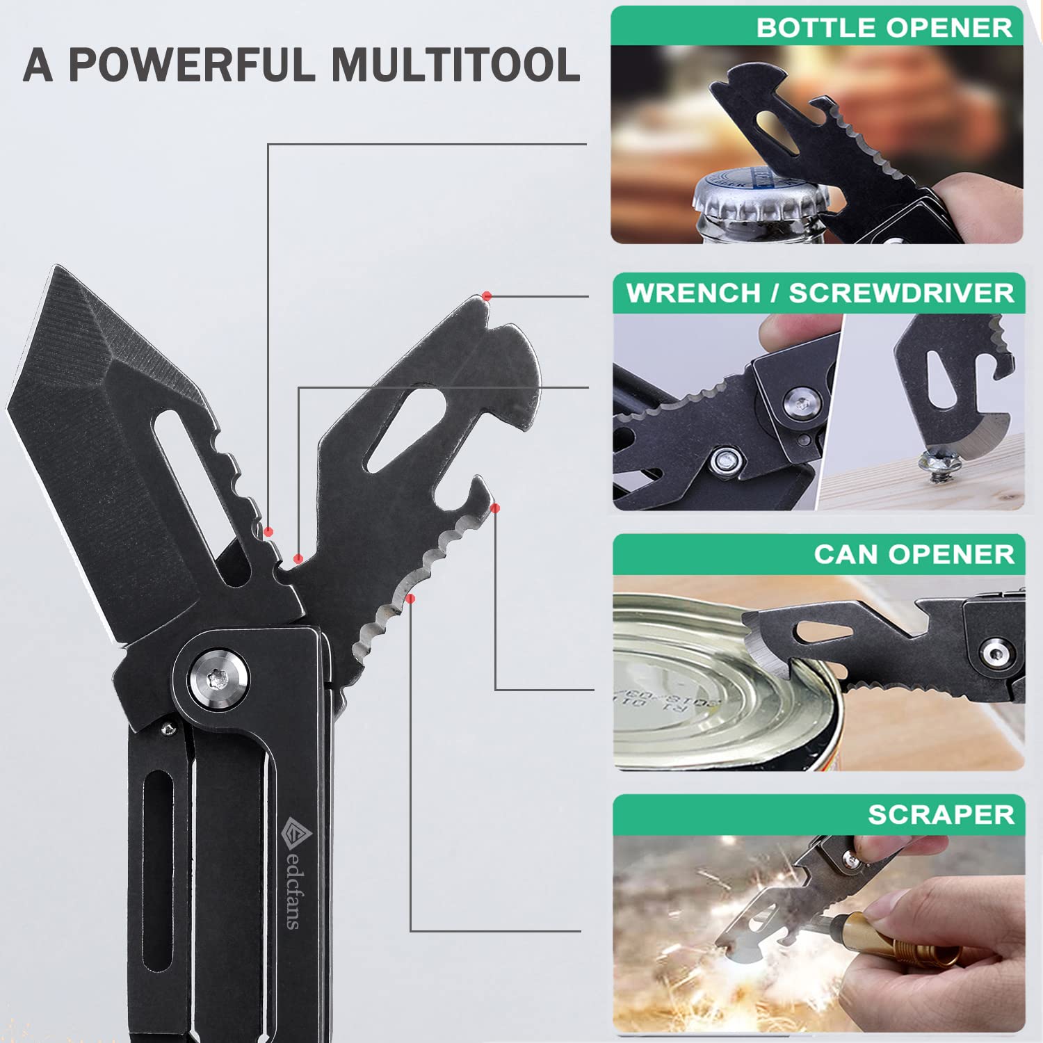 edcfans can bottle opener multitool for quick refreshments during hiking