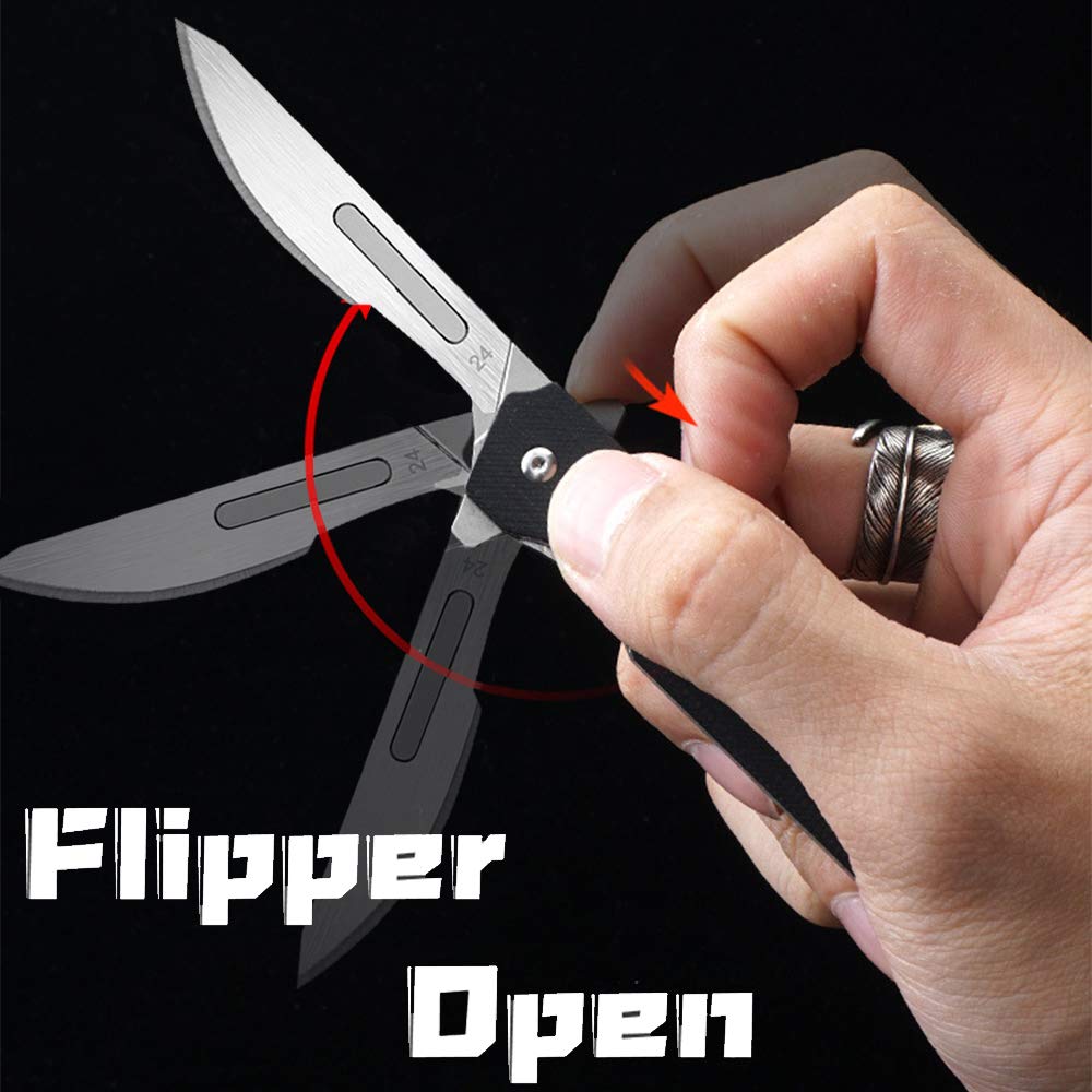 edcfans EDC folding scalpel deployment delivers smooth blade release when needed