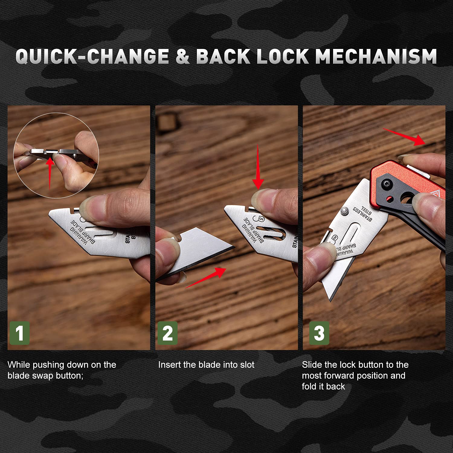 edcfans belt clip keeps the multitool within reach.