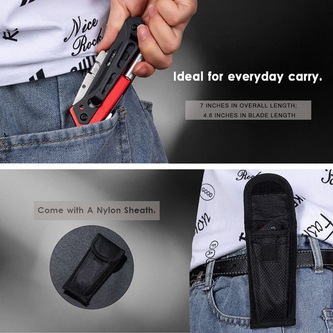 edcfans compact pocket design fits in pockets or sheaths.