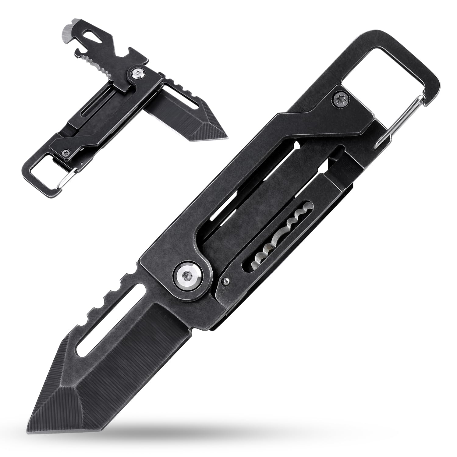 edcfans keychain knife with carabiner for quick access and everyday carry convenience
