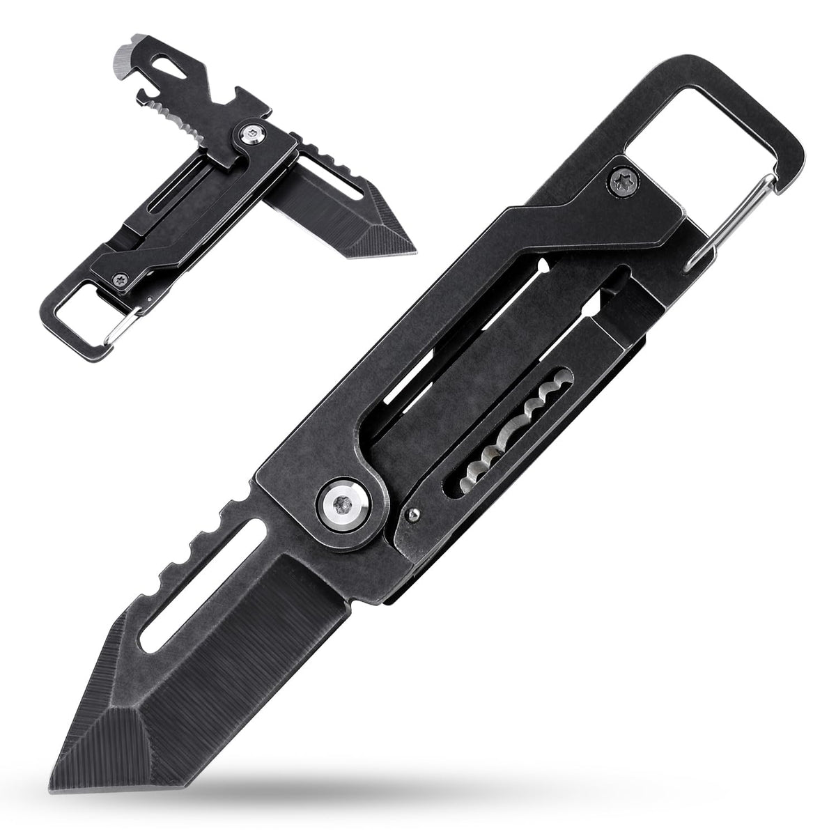 edcfans keychain knife with carabiner for quick access and everyday carry convenience