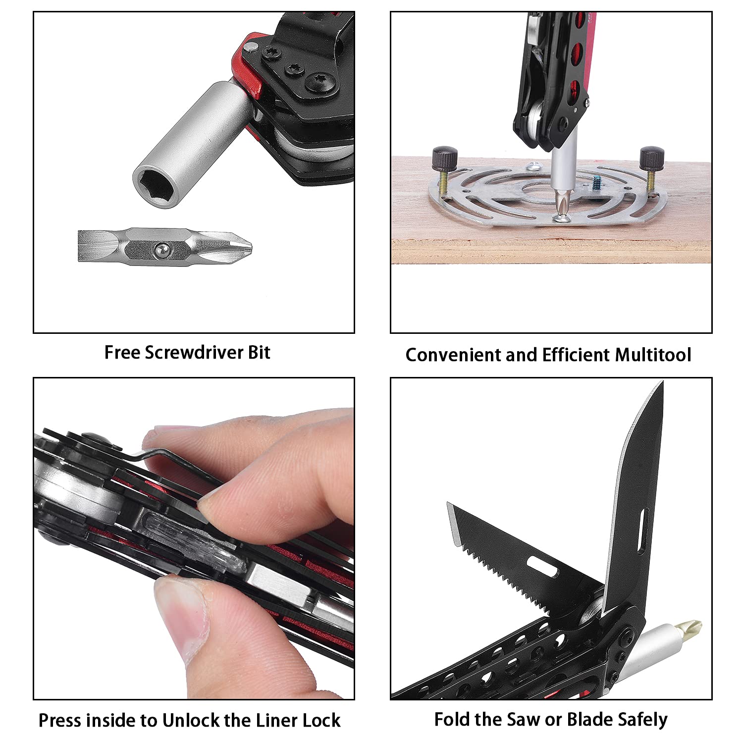 edcfans lock-back safety design keeps the blade secure during use.