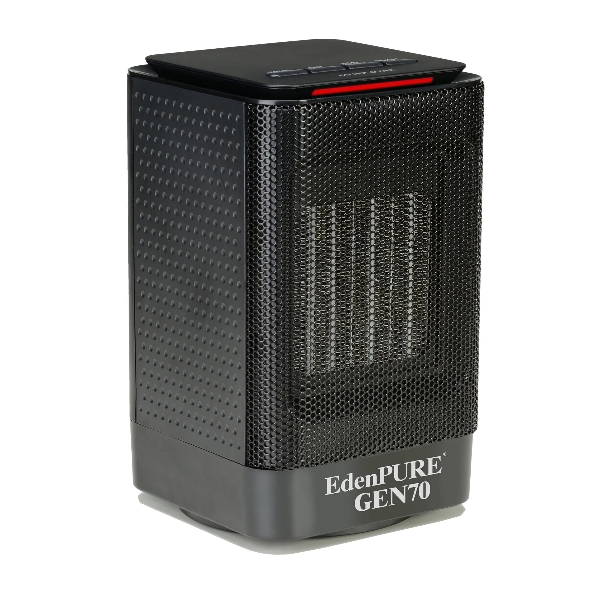 EdenPURE GEN70 swivel base directs heat toward seating areas.